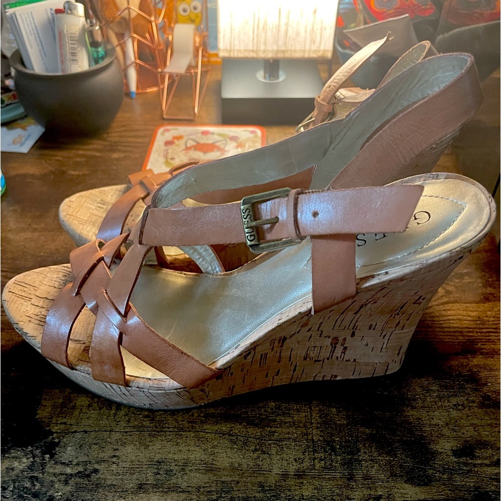 Guess Wedge Sandal 9.5